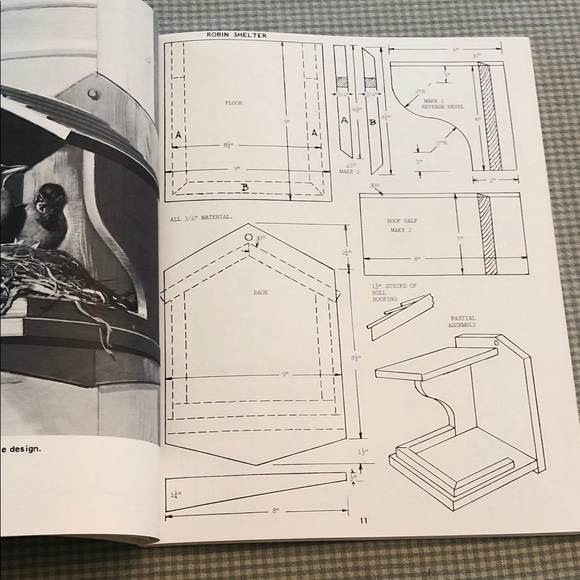 102 Bird Houses, Feeders You Can Make Design Guide-Hi Sibley Complete Plans #906 - Picture 8 of 11